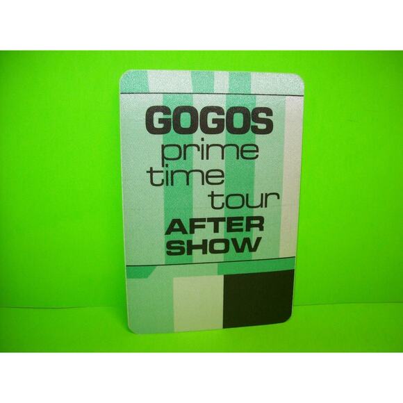 Go Go's Backstage Pass Original 1984 Concert Tour Prime Time New Wave Pop Rock - Picture 2 of 3